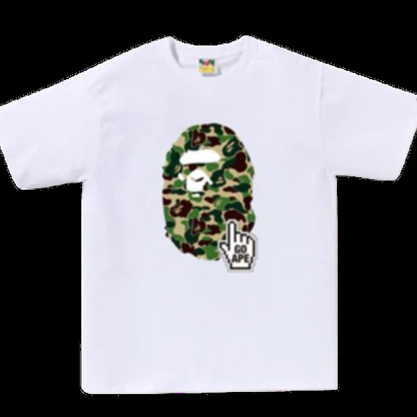 베이프 ABC 카모 고 에이프 포인터 에이프 헤드 베이펙 티셔츠 6컬러 1L25110014