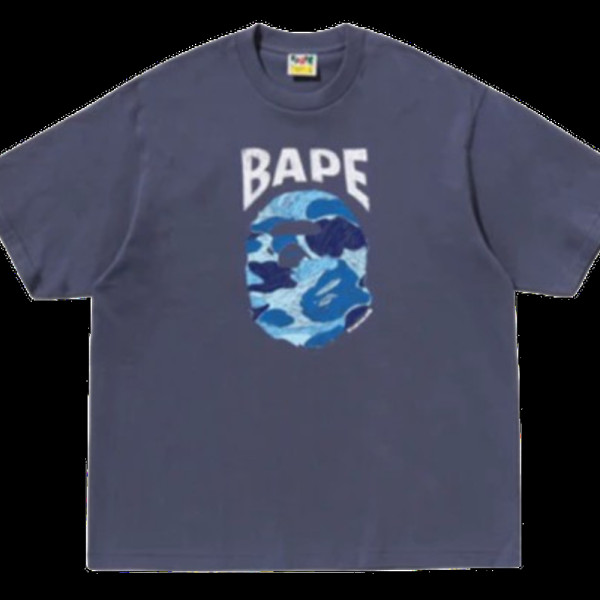 베이프 ABC 카모 핸드 드로우 에이프 헤드 릴렉스핏 티셔츠 3컬러 1L30110340