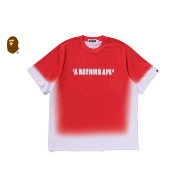 베이프 스프레이 프린트 베이씽 에이프 로고 릴렉스핏 반팔티 3컬러 1L30109347