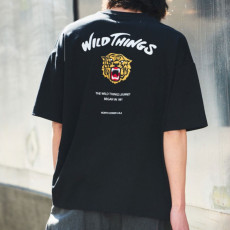 프릭스스토어 별주 WILD THINGS 빅 실루엣 타이거 모티브 백 프린트 티셔츠 4컬러 1226319600142