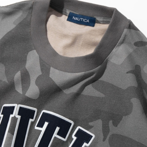 프릭스스토어 노티카 빅 실루엣 아치 로고 카모플라 무늬 크루넥 티셔츠 2컬러 1026207500199