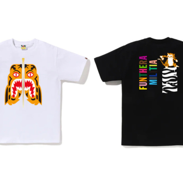 베이프 컬러스 타이거 티셔츠 2컬러 1L30110021