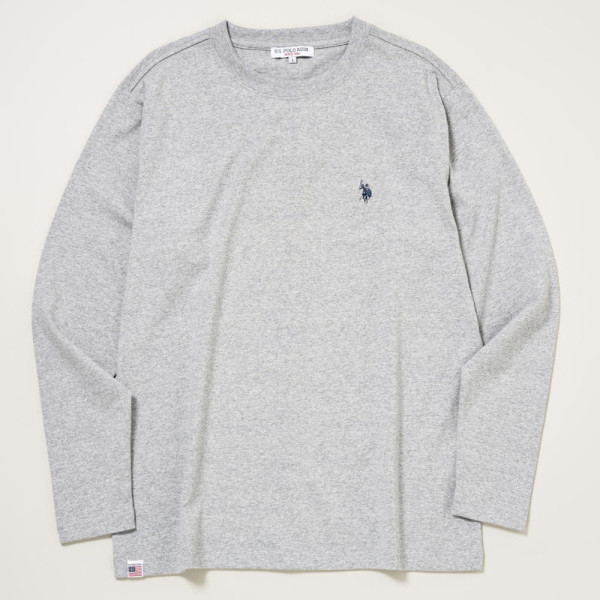 U.S. POLO ASSN. 유에스폴로에센 더블홀스맨 자수 긴팔티 4컬러 PLM52258