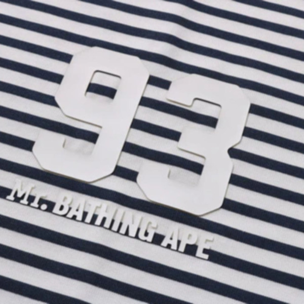 베이프 스트라이프 LS 프린트 티셔츠 2컬러 7L30111303