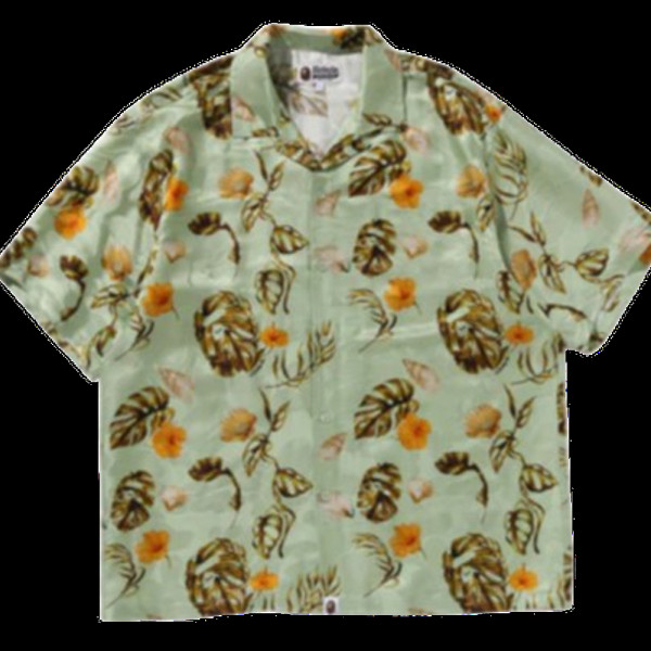 베이프 베케이션 패턴 오픈 카라 SS 셔츠 3컬러 1L30132308