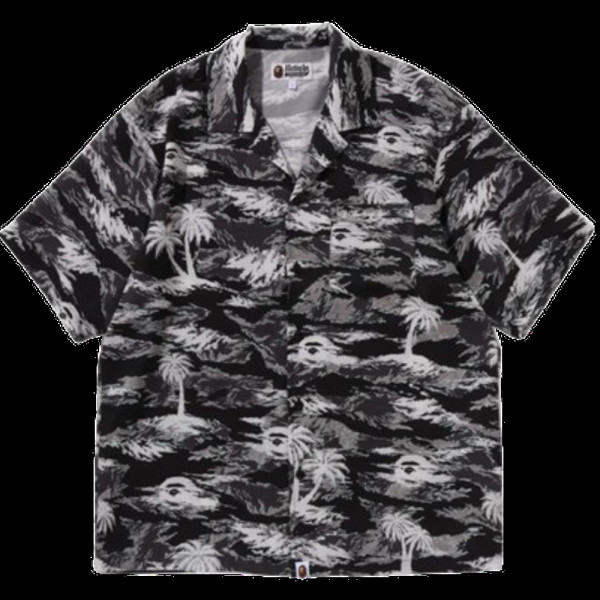 베이프 팜트리 카모 오픈 칼리지 포켓 SS 셔츠 3컬러 1L30132306