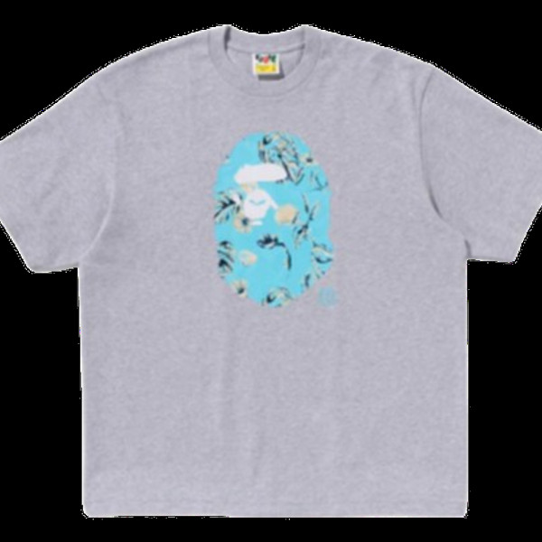 베이프 베케이션 패턴 에이프 헤드 릴렉스핏 티셔츠 4컬러 1L30110335