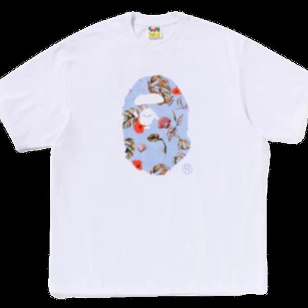 베이프 베케이션 패턴 에이프 헤드 릴렉스핏 티셔츠 4컬러 1L30110335