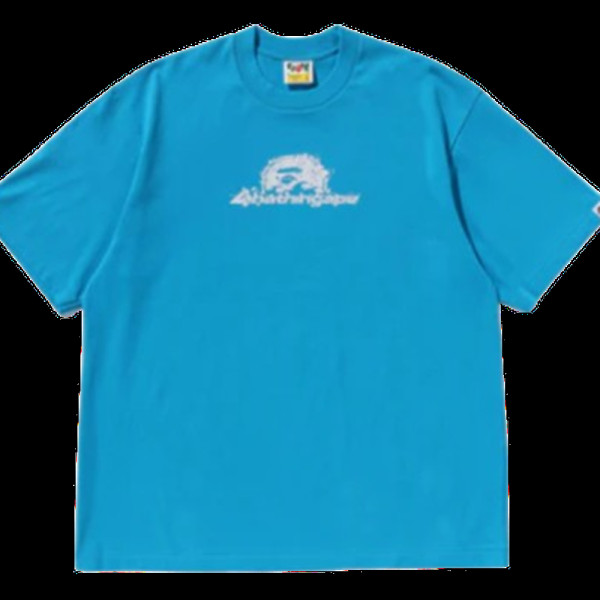 베이프 레인드랍 에이프 헤드 로고 릴렉스 핏 티셔츠 3컬러 1L30110307