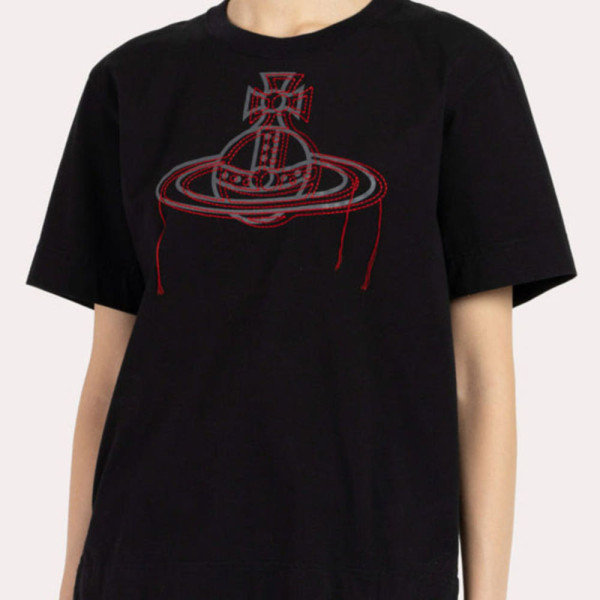 비비안웨스트우드 코튼 오프 스티치 ORB 자수 보이즈 티셔츠 3컬러 1612351019