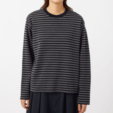 나나미카 X 바토너 32G 스무스 울 크루넥 티셔츠 2컬러 O24FJ017