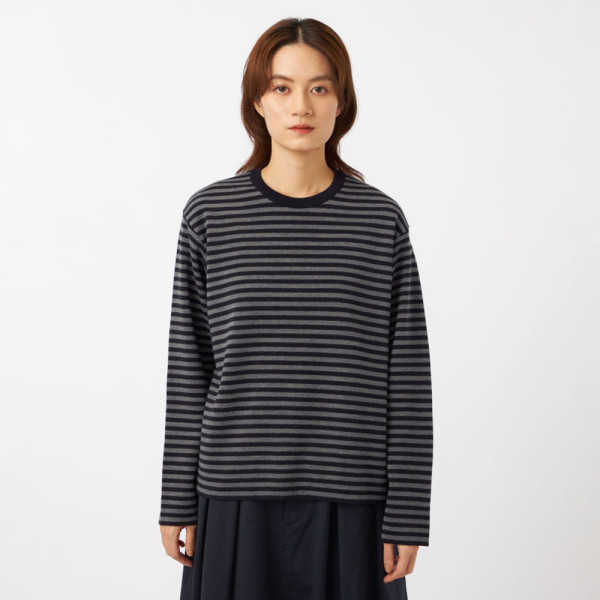 나나미카 X 바토너 32G 스무스 울 크루넥 티셔츠 2컬러 O24FJ017