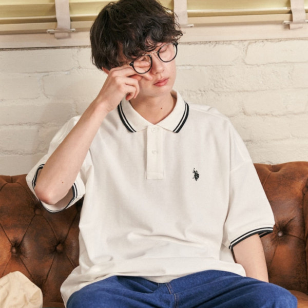 퍼블럭스 U.S. POLO ASSN. 유에스폴로에센 별주 카노코 라인 폴로 셔츠 5컬러 3127291600007