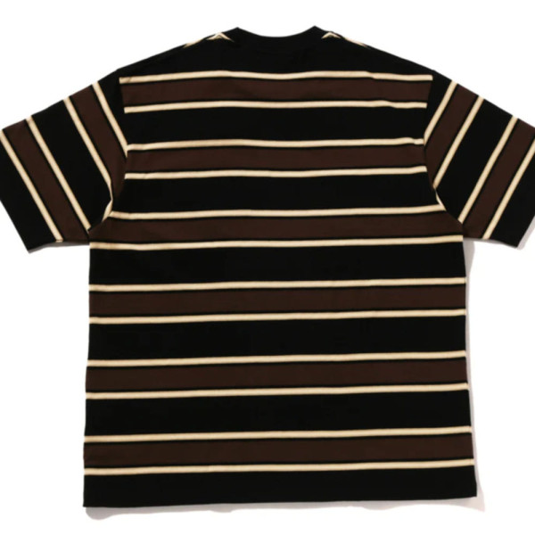 베이프 원포인트 스트라이프 릴렉스 핏 티셔츠 4컬러 1L30109305