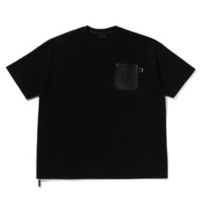 베이프 블랙 사이드 지퍼 포켓 반팔티 블랙 1L30109323