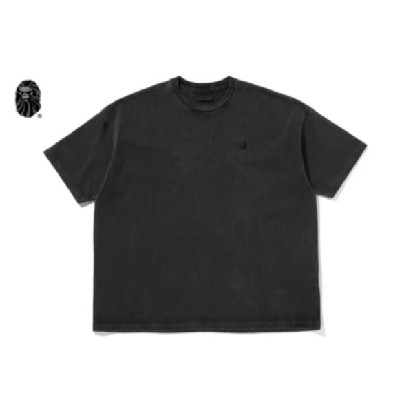 베이프 블랙 로프 스티치 워시드 반팔티 2컬러 1L30109324