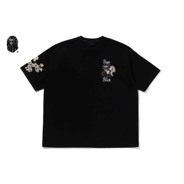 베이프 블랙 펄 EMB 플로랄 반팔티 2컬러 1L30109326