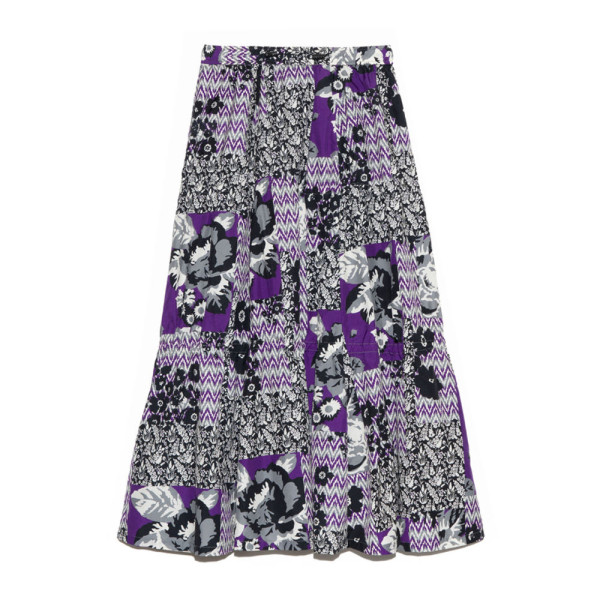 노스페이스 퍼플라벨 플라워 프린트 필드 레이어드 스커트 2컬러 N25SE072