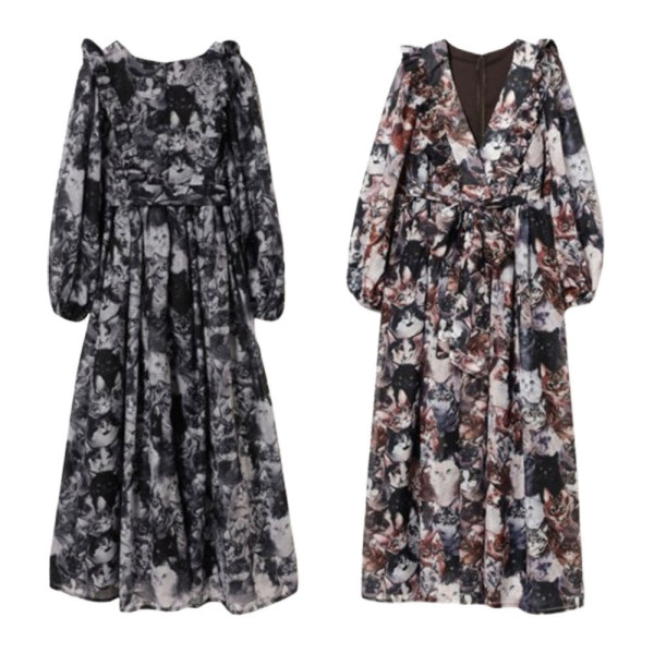 빔즈 mmts X unoa 쉬폰 드레스 원피스 2컬러 16-26-0017-438