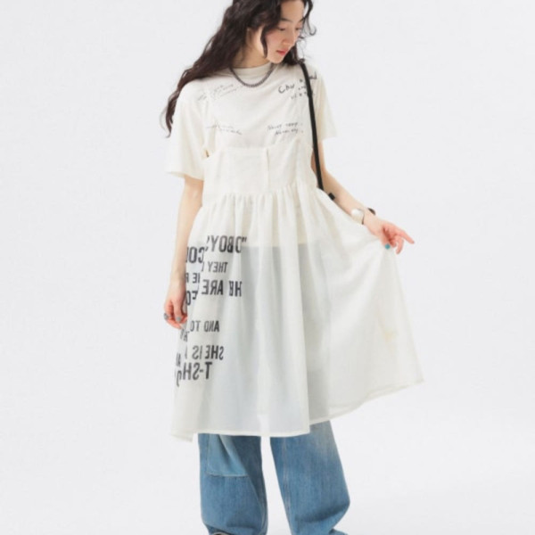 빔즈 프린트 메쉬 원피스 2컬러 13-26-0207-803