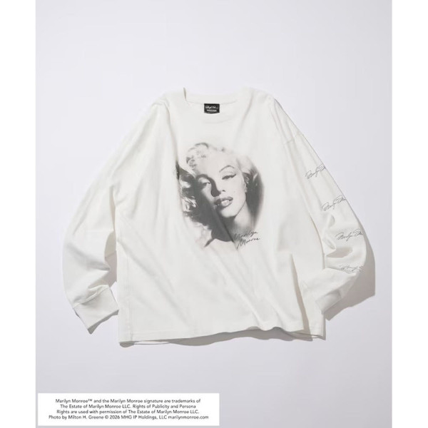 프릭스스토어 별주 마릴린 먼로 L/S 컷소 Glamour 긴팔 티셔츠 2컬러 1021248901231