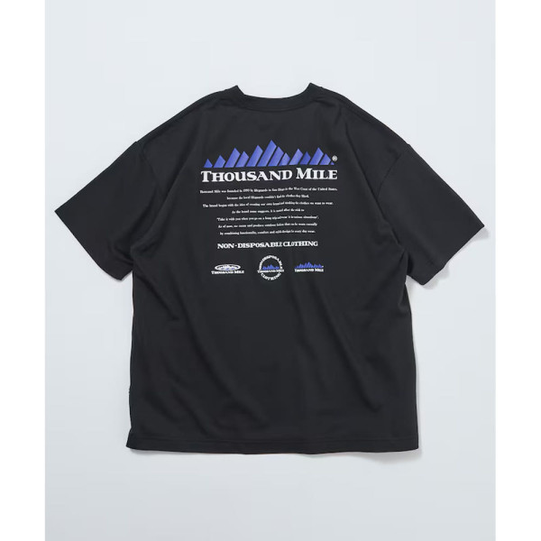 프릭스스토어 사우전드마일 별주 백프린트 히스토리 로고 반팔 티셔츠 4컬러 1226132800033