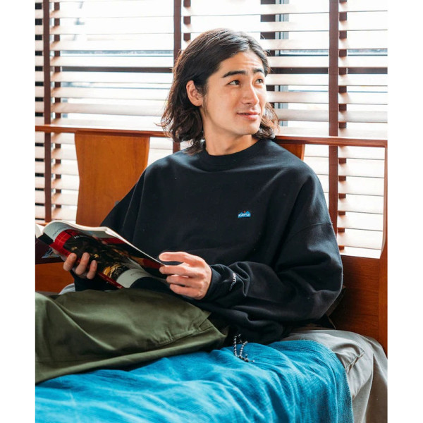 프릭스스토어 카부 별주 릴랙스핏 원포인트 자수 크루넥 스웨트 헴 코드 5컬러 1221105100075