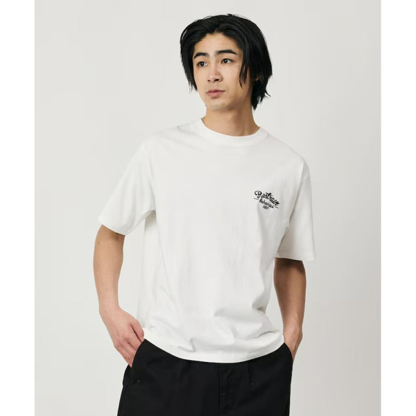 프릭스스토어 빅실루엣 디자인 백 자수 크루넥 티셔츠 TIGER 4컬러 1226248903004