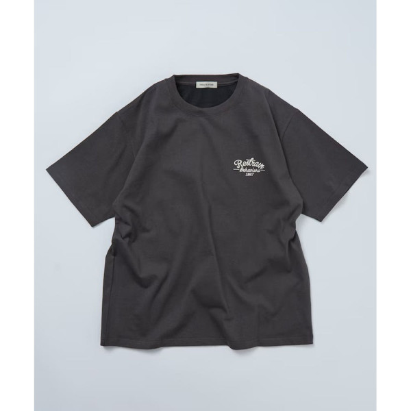 프릭스스토어 빅실루엣 디자인 백 자수 크루넥 티셔츠 TIGER 4컬러 1226248903004