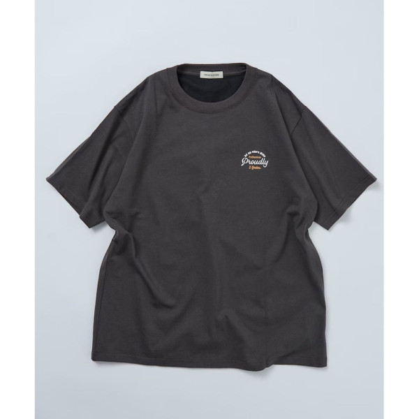 프릭스스토어 릴랙스핏 디자인 백 자수 크루넥 반팔 티셔츠 Cherry 3컬러 1226248903005