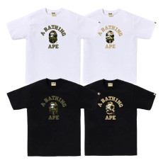 베이프 1ST 카모 컬리지 반팔 티셔츠 4컬러 1M30110013