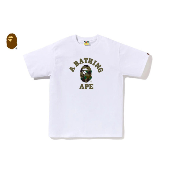 베이프 1ST 카모 컬리지 반팔 티셔츠 4컬러 1M30110013