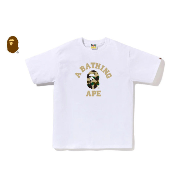 베이프 1ST 카모 컬리지 반팔 티셔츠 4컬러 1M30110013