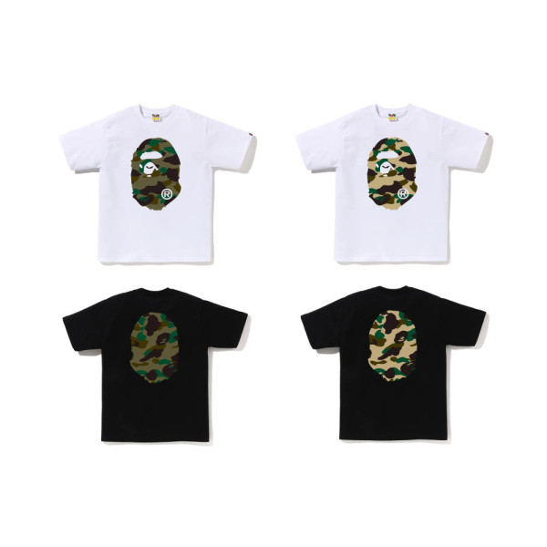 베이프 1ST 카모 빅 에이프 헤드 반팔 티셔츠 4컬러 1M30110015