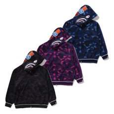 베이프 컬러 카모 샤크 릴렉스 핏 후디 트랙 자켓 3컬러 1L80115312