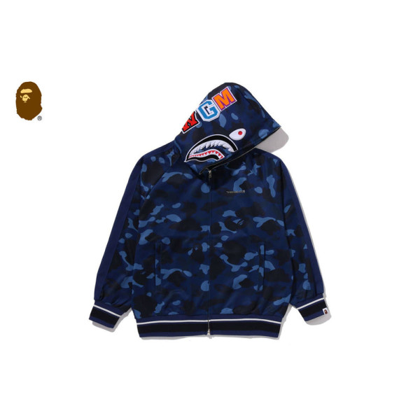 베이프 컬러 카모 샤크 릴렉스 핏 후디 트랙 자켓 3컬러 1L80115312