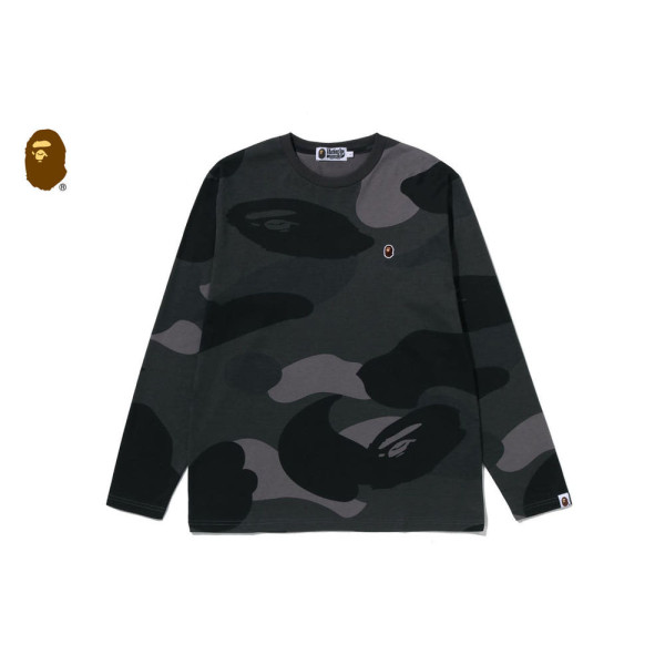 베이프 메가 컬러 카모 원 포인트 롱슬리브 티셔츠 3컬러 1L80111008