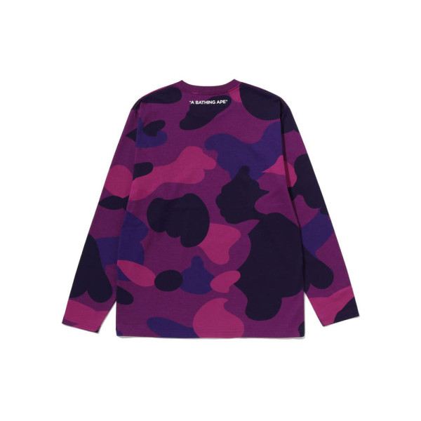 베이프 메가 컬러 카모 원 포인트 롱슬리브 티셔츠 3컬러 1L80111008