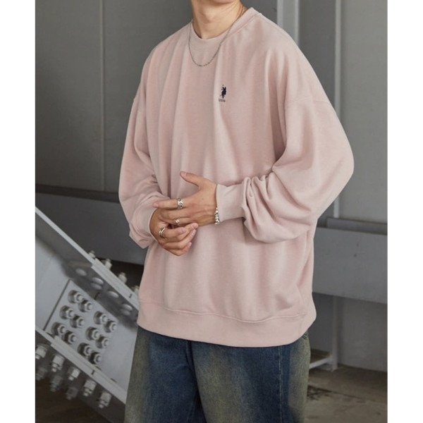 U.S. POLO ASSN. 유에스폴로에센 별주 빅실루엣 로고 자수 안감 풀오버 스웨트셔츠 19컬러 56280361 SMIlc760