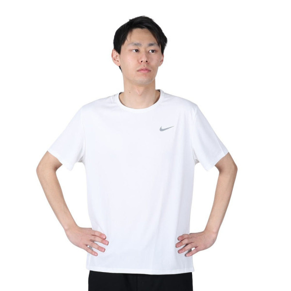 나이키 드라이핏 UV 마일러 반소매 러닝 탑 화이트 DV9316-100