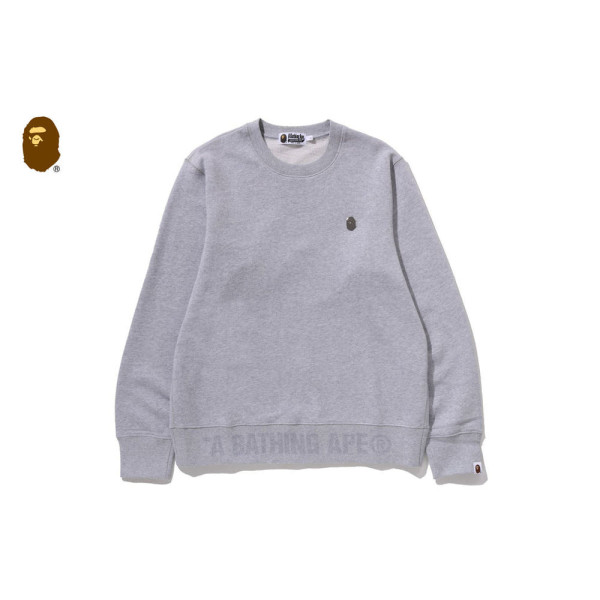 베이프 원포인트 크루넥 스웨트셔츠 4컬러 1L80113306