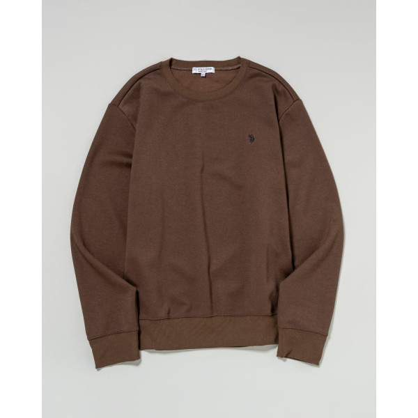 U.S. POLO ASSN. 유에스폴로에센 더블 호스맨 자수 스웨트 4컬러 PLM53328