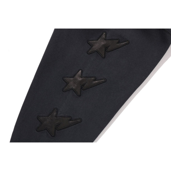 베이프 스타 패치 릴렉스핏 불오버 후디 블랙 1L80114008