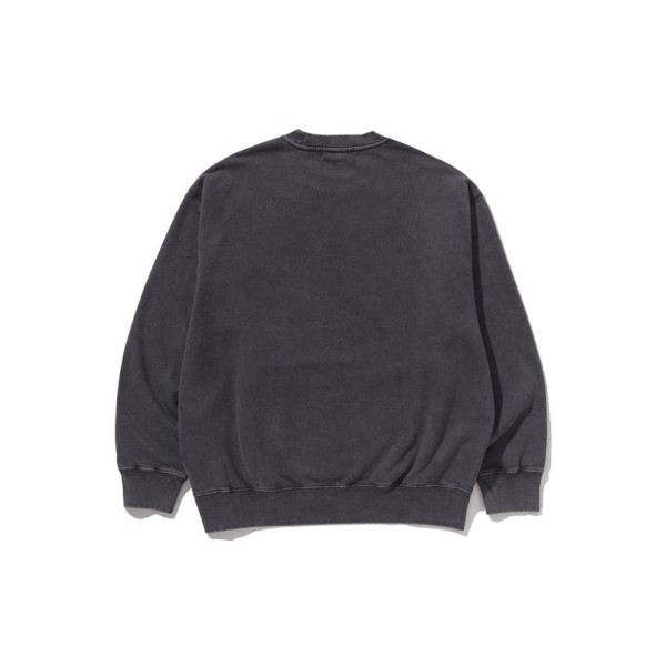 베이프 가먼트 다이 컬리지 릴렉스핏 크루넥 스웨트 셔츠 2컬러 1L80113308