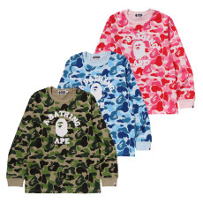 베이프 ABC 카모 컬리지 롱슬리브 티 3컬러 1L80111006