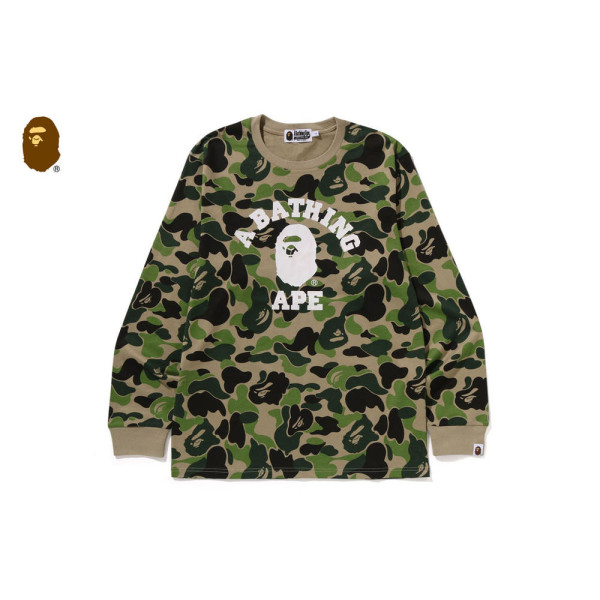 베이프 ABC 카모 컬리지 롱슬리브 티 3컬러 1L80111006