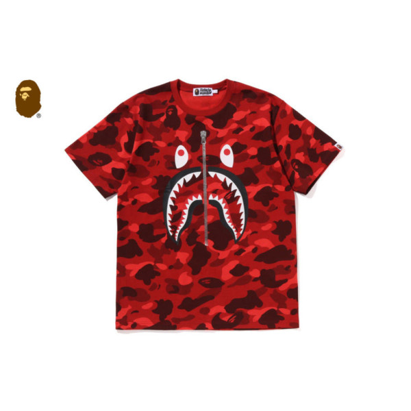베이프 컬러 카모 샤크 티셔츠 3컬러 1L80109017