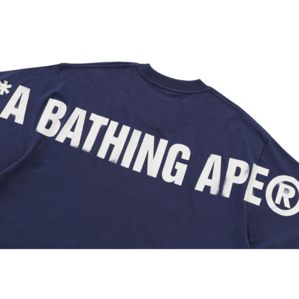 베이프 스프레이 프린트 에이프 헤드 릴렉스 핏 티셔츠 3컬러 1L80110334