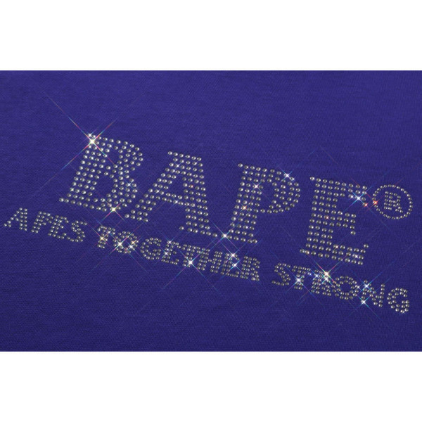 베이프 라인스톤 베이프 로고 릴렉스 핏 티셔츠 2컬러 1L80109314