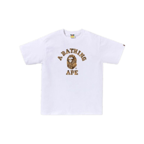 베이프 와일드 레오파드 패턴 콜리지 티셔츠 6컬러 1L80110039